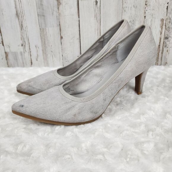 Lori Goldstein Yarrow Pump Heels Gray Size 9.5 - Picture 2 of 10